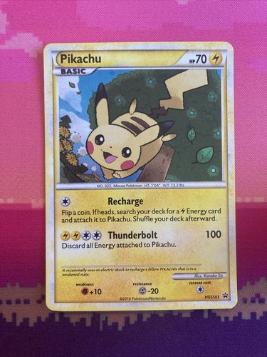 Pokemon karte pikachu hgss03 - karte,