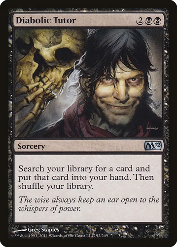 Diabolic tutor nm set - diabolic,