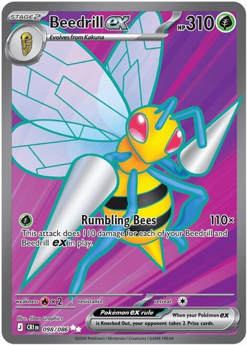 Pokemon 098 086 beedrill - pokemon,