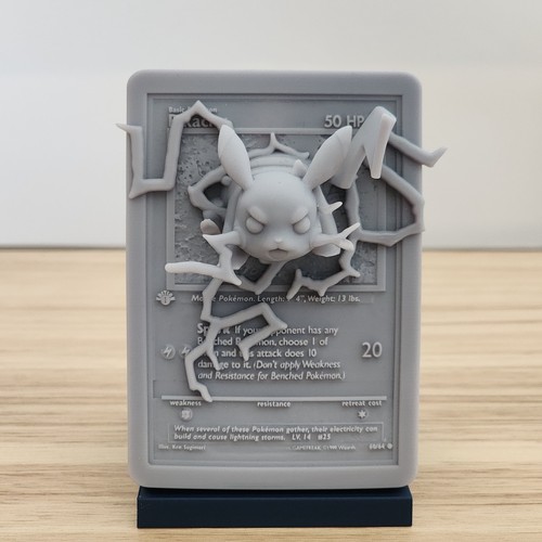 Unpainted pikachu resin - resin, card