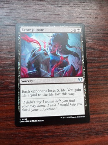 Exsanguinate commander - -,