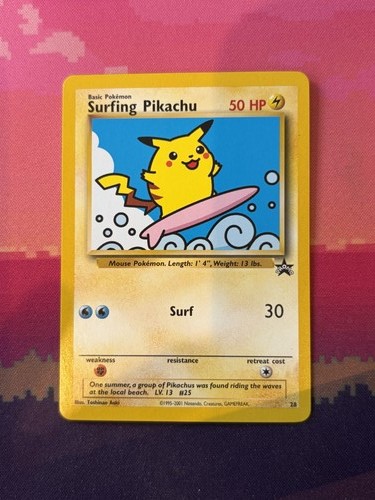 Pokemon karte surfendes - karte,