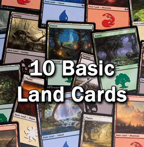 Mtg basic land - 10, karten
