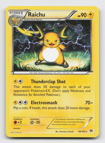 Raichu 162 rare - raichu,