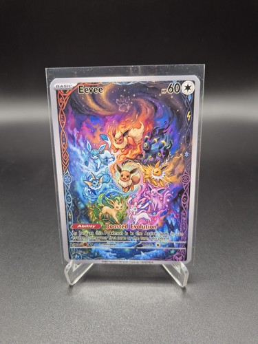 Eevee card custom fan art - eevee,