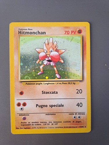 Pokemon tcg hitmonchan base - hitmonchan,