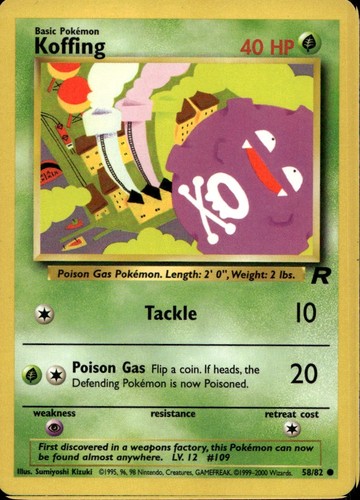 Koffing common wotc team - common,